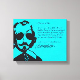 Impressão Em Tela Samuel Champlain Hipster texte du future+lunettes