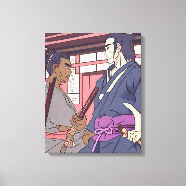 Impressão Em Tela samurai (Frente)