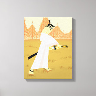 Impressão Em Tela Samurai Jack Drawing Sword
