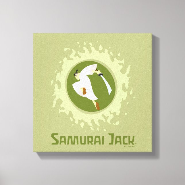Impressão Em Tela Samurai Jack Leaping Graphic (Frente)