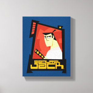 Impressão Em Tela Samurai Jack Sorria Gráfico de Quadro Futurístico