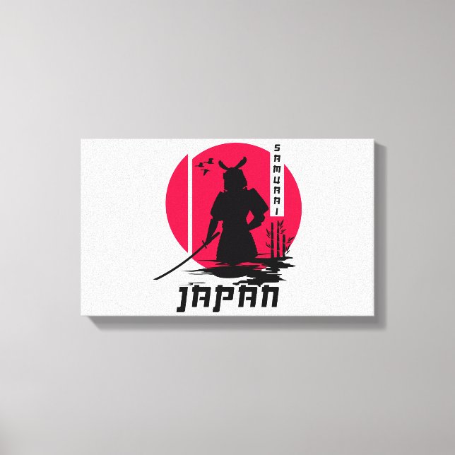 Impressão Em Tela Samurai Japan Ninja (Frente)
