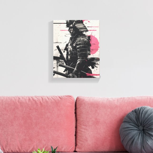 Impressão Em Tela Samurai Warrior Art (Insitu(Sala de estar))