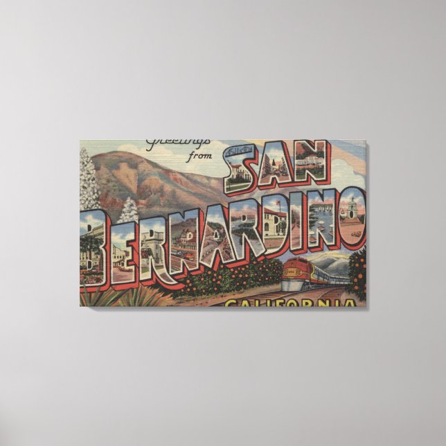 Impressão Em Tela San Bernardino, Califórnia - Grandes Cenas de Letr (Frente)
