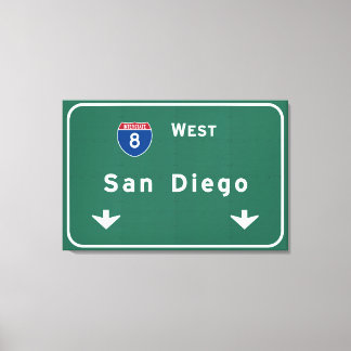 Impressão Em Tela San Diego California Interstate Highway Freeway :