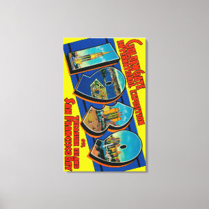 Impressão Em Tela San Francisco, CA - Golden Gate Internat'l