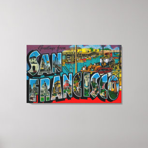 Impressão Em Tela San Francisco, cenas 2 da letra de CaliforniaLarge