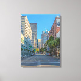 Impressão Em Tela San Francisco Street View com arranha-céus