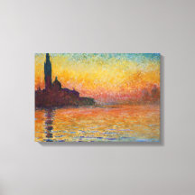 San Giorgio Maggiore em Dusk (por Claude Monet)