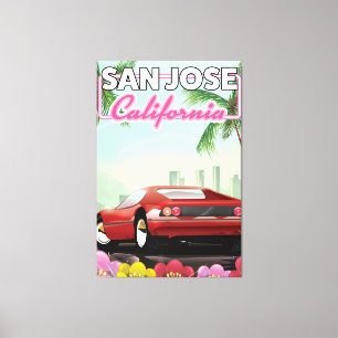 Impressão Em Tela San Jose, poster de viagens da Califórnia