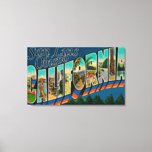 Impressão Em Tela San Luis Obispo, Califórnia - grande cena da letr