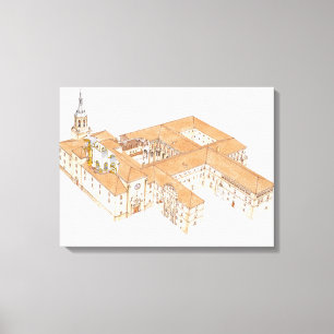 Impressão Em Tela San Millan de la Cogolla Monastério. La Rioja