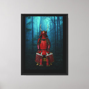 Impressão Em Tela Sanada Yukimura Armadura Tela 12x16 Impressão