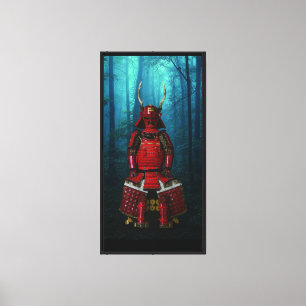 Impressão Em Tela Sanada Yukimura Armadura Tela 16x32 Impressão