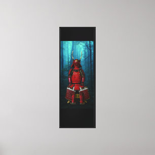 Impressão Em Tela Sanada Yukimura Armadura Tela 16x48 Impressão