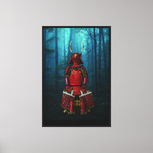 Impressão Em Tela Sanada Yukimura Armadura Tela 24x36 Impressão