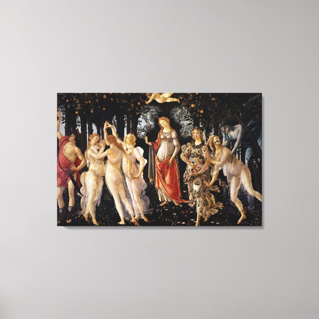 Impressão Em Tela Sandro Botticelli - La Primavera (Frente)