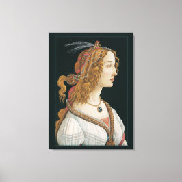 Impressão Em Tela Sandro Botticelli Lady CC0282 (44 em 112 cm)
