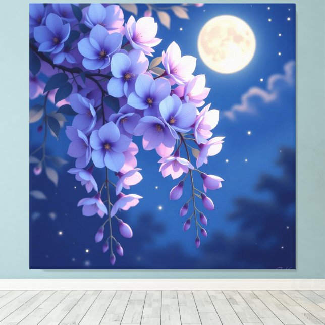 Impressão Em Tela „Sanftes Blütenlicht – Magischer Frühlingsmoment“ (Insitu(piso de madeira))