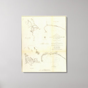 Impressão Em Tela Santa Cruz, San Simeon, Coxo, San Luis Obispo