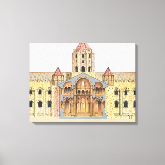 Impressão Em Tela Santiago de Compostela Romanesque (Frente)