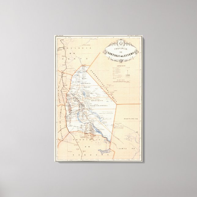 Impressão Em Tela Santiago del Estero, Argentina (Frente)