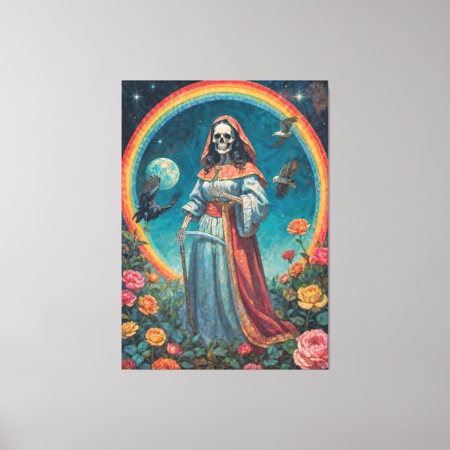 Impressão Em Tela Santisima muerte (Frente)