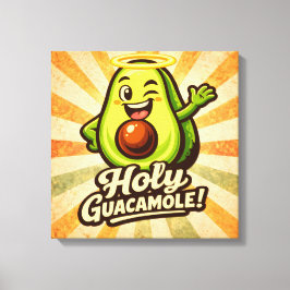 Impressão Em Tela Santo Guacamole - Pacote Guac - Amantes da Comida