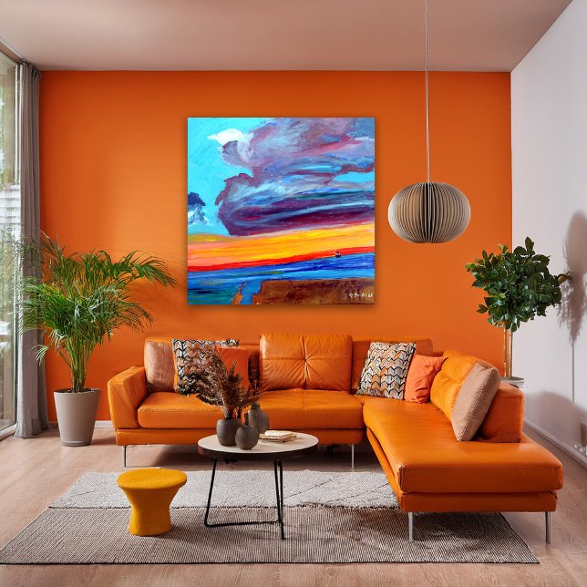 Impressão Em Tela Santo-Tropez Skies (Criador carregado)