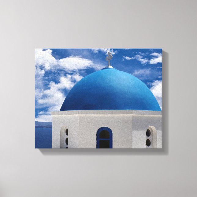 Impressão Em Tela Santorini, Grécia (Frente)