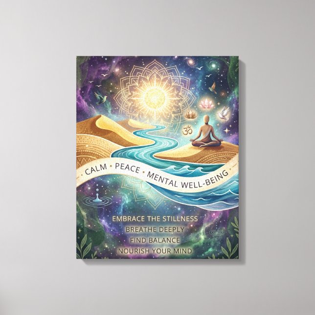 Impressão Em Tela Santuário Interno: Um Sopro Visual de Ar Fresco (Frente)