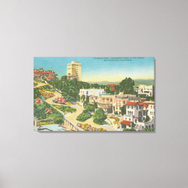 Impressão Em Tela São Francisco, CA 3 (Frente)