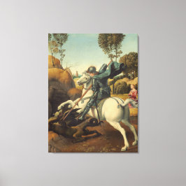 Impressão Em Tela São Jorge e o Dragão Rafael
