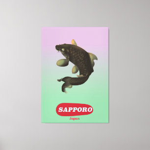 Impressão Em Tela Sapporo Japan Vintage poster