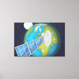 Impressão Em Tela Satélite