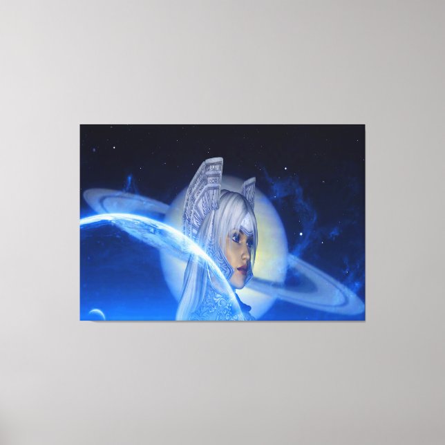 Impressão Em Tela Saturno (Frente)