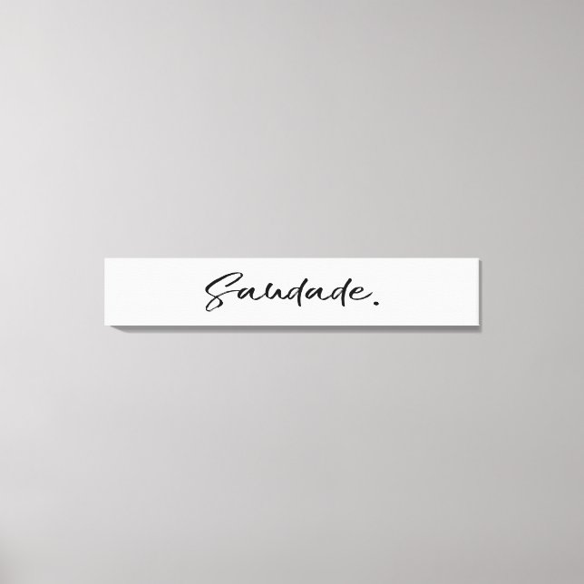 Impressão Em Tela Saudade Black (Frente)