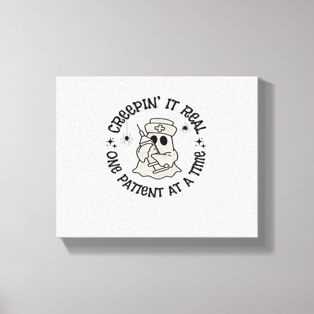 Impressão Em Tela Saúde Halloween, Criando Um Paciente Real (Frente)