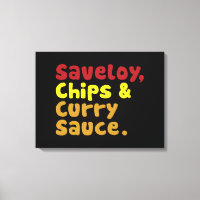 Saveloy, Chips e Molho Curry.