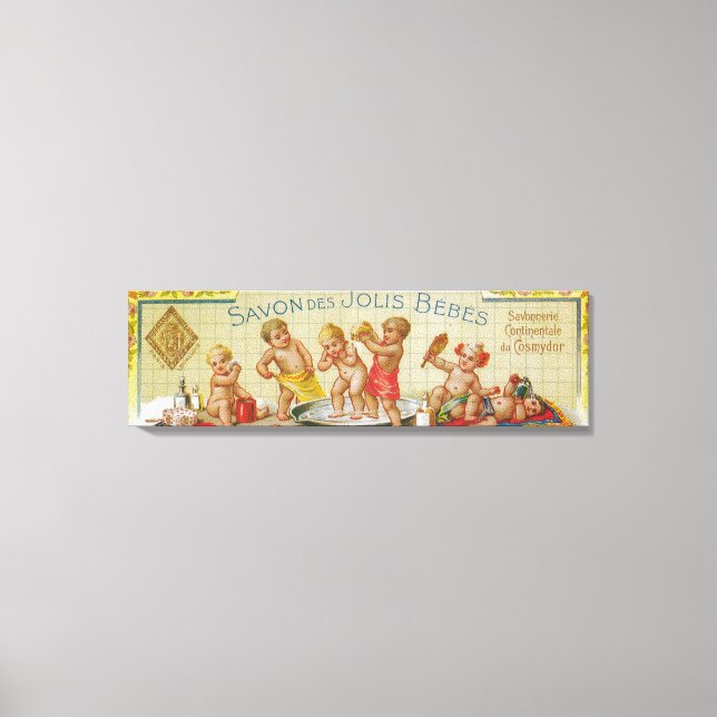 Impressão Em Tela Savon Des Jolis Bebes Soap Label Paris, França (Frente)