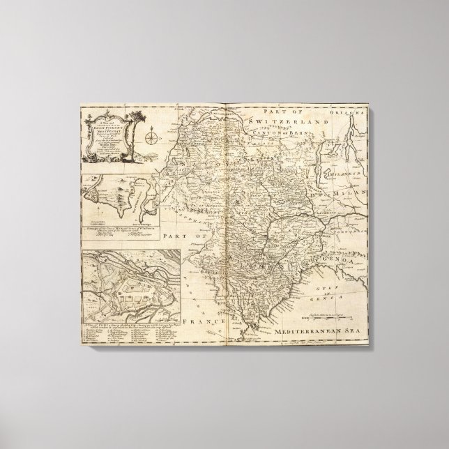 Impressão Em Tela Savoy, Piemont, Montferrat (Frente)