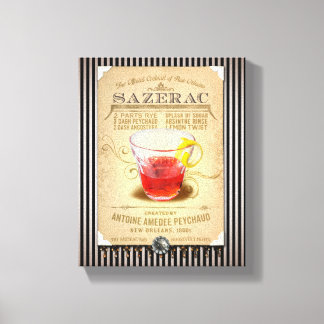 Impressão Em Tela Sazerac, coquetel oficial de Nova Orleans