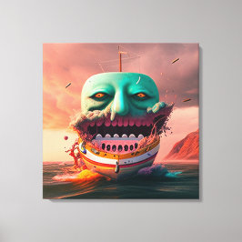 Impressão Em Tela Scary boat