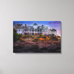 Impressão Em Tela Scense Costeira Sunrise do Cabo Neddick Maine