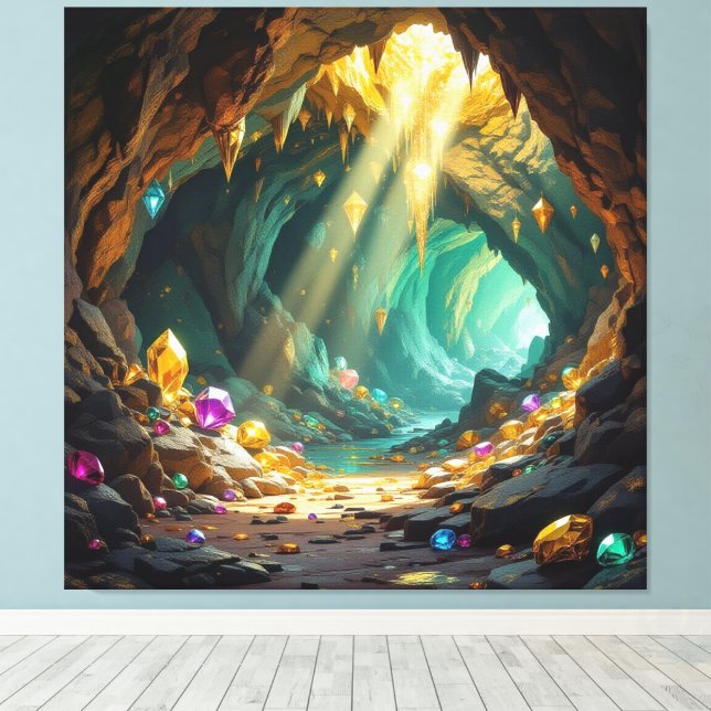 Impressão Em Tela Schatzhöhle im Licht (Insitu(piso de madeira))