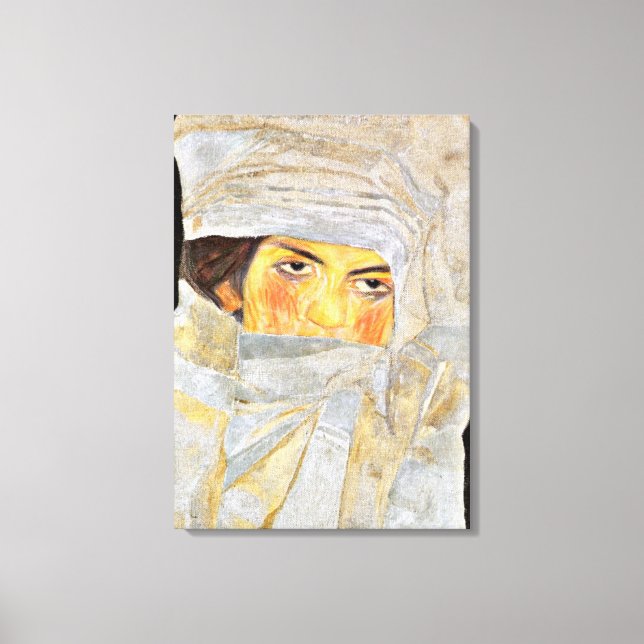 Impressão Em Tela Schiele - A Irmã do Artista, pintura de retrato (Frente)