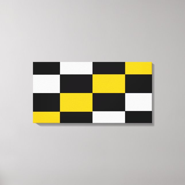 Impressão Em Tela Schwarz-Weiss Kontrast (Frente)