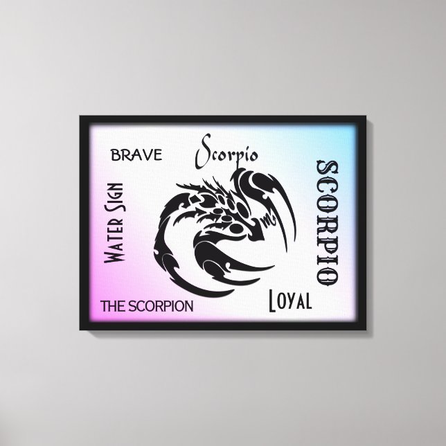 Impressão Em Tela Scorpio Zodiac Símbolo (Frente)