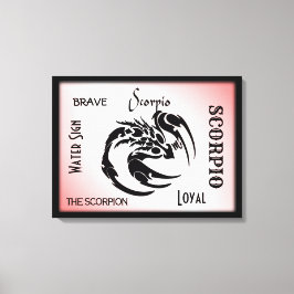 Impressão Em Tela Scorpio Zodiac Símbolo