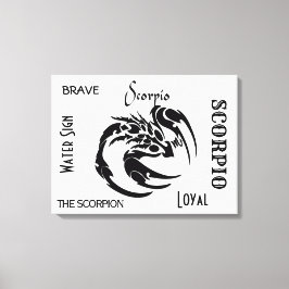 Impressão Em Tela Scorpio Zodiac Símbolo